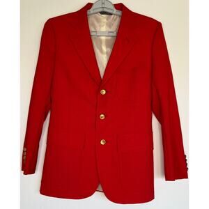 Polo By Ralph Lauren Women's Size 16 Red Blazer